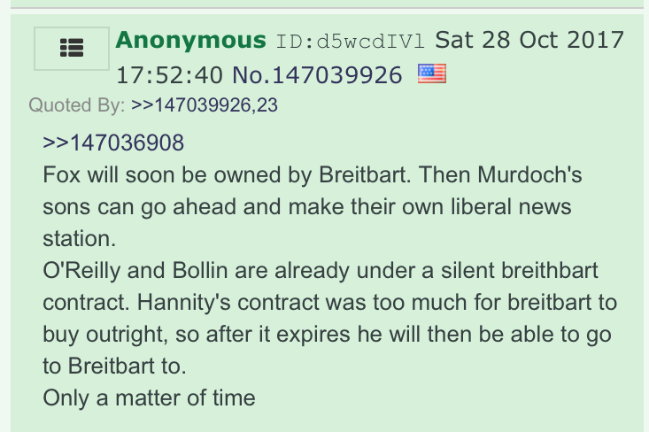 * that anons other than Q *did* take up the role of being a fake insider, within Q's debut thread -- IOW, it was a /popular/ activity (in fact, here are 2 more)* that other anons had seen it so many times that one of 'em reacted with "dance of the LARPer.gif";