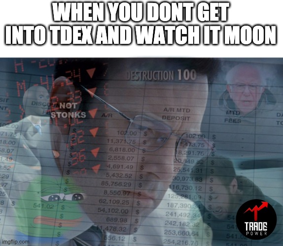 _someone_els's tweet image. #MegaMemeContest 
@TradePowerToken

Get into $TDEX or get rekt

$TDEX