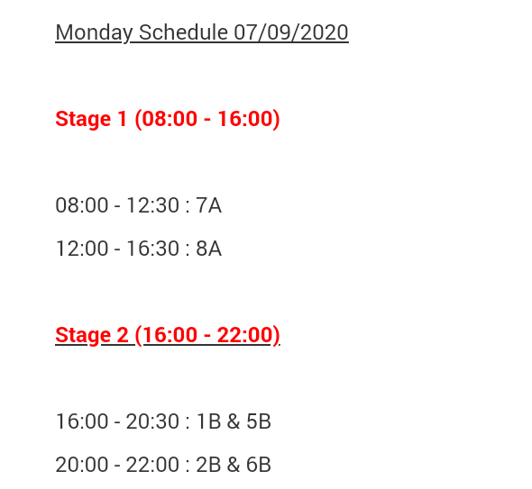 Citypowerjhb On Twitter Loadshedding Schedule For The Day Nn