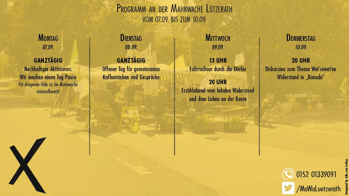 Auch diese Woche haben wir wieder ein Programm für euch zusammen gestellt. Kommt vorbei und unterstützt uns. #alledoerferbleiben