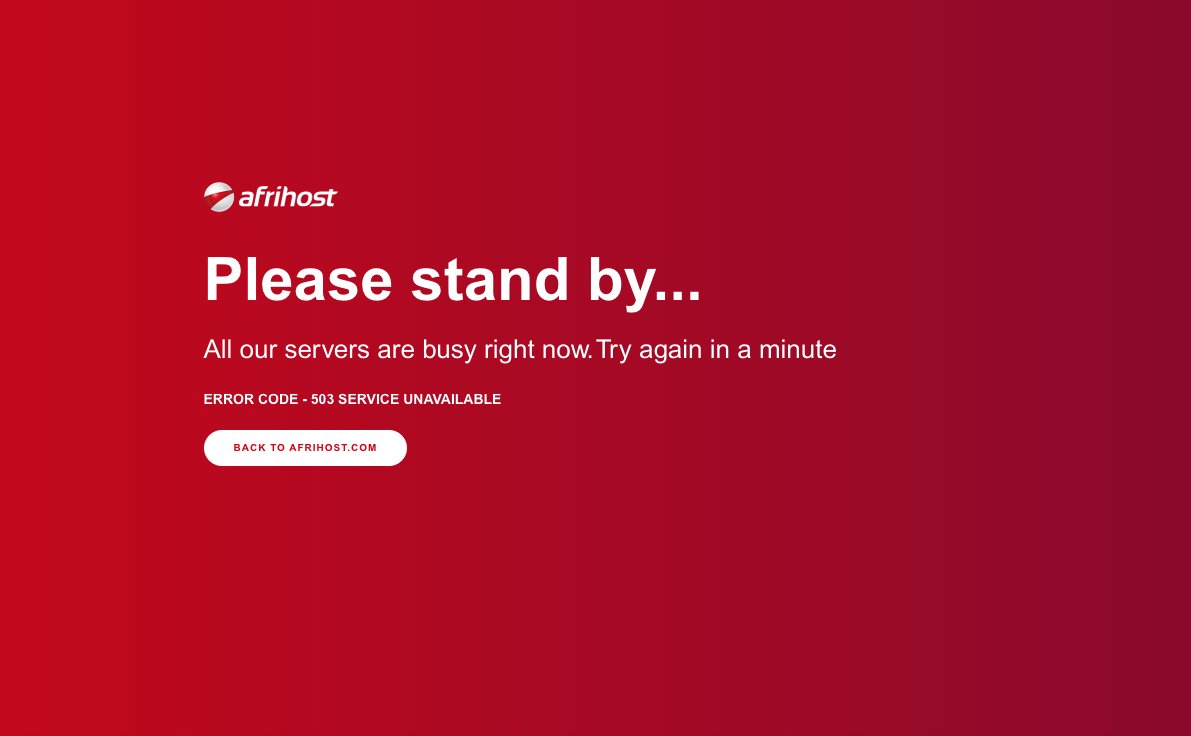 olstutz's tweet photo. @Afrihost once again waiting for my server to be up again? Constant hosting issues over the last weeks/months, client zone not available either, yet hosting status is green??! https://t.co/1lxIEcFoJ2