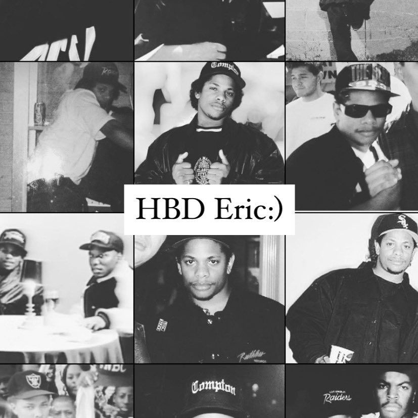 Happy Birthday to our all time best gangsta rapper, Eazy E. 