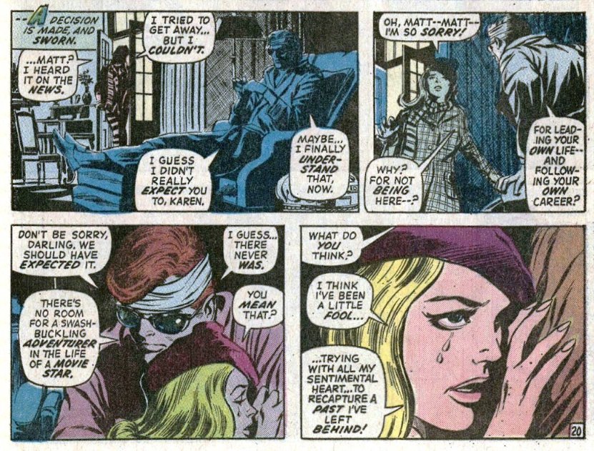 Anyway, without a doubt this is one of the greatest Daredevil runs of all time.Daredevil Vol 1 #84-861972Writer - Gerry ConwayPenciler - Gene ColanInker - Syd Shores and Tom PalmerLetterer - Artie Simek and John Costanza