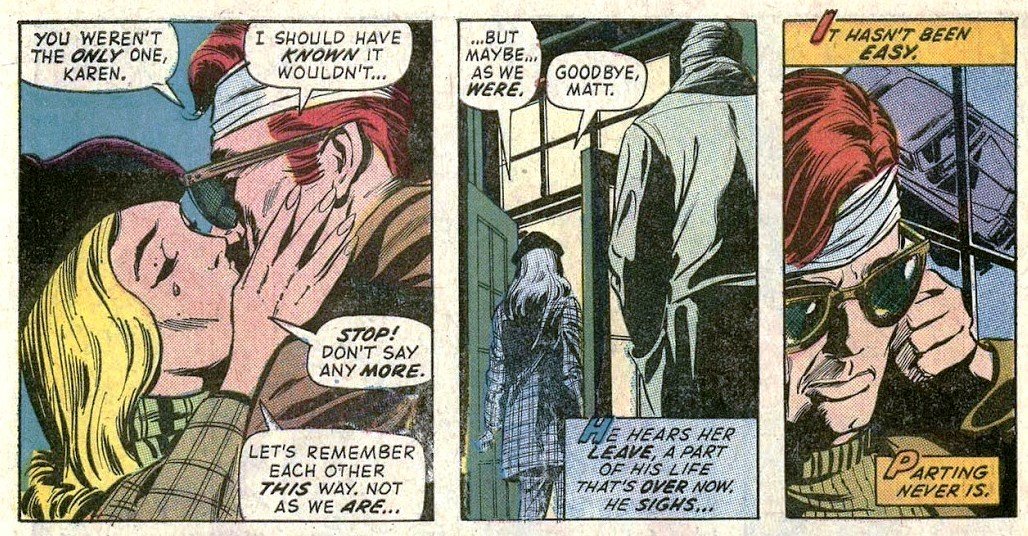 Anyway, without a doubt this is one of the greatest Daredevil runs of all time.Daredevil Vol 1 #84-861972Writer - Gerry ConwayPenciler - Gene ColanInker - Syd Shores and Tom PalmerLetterer - Artie Simek and John Costanza