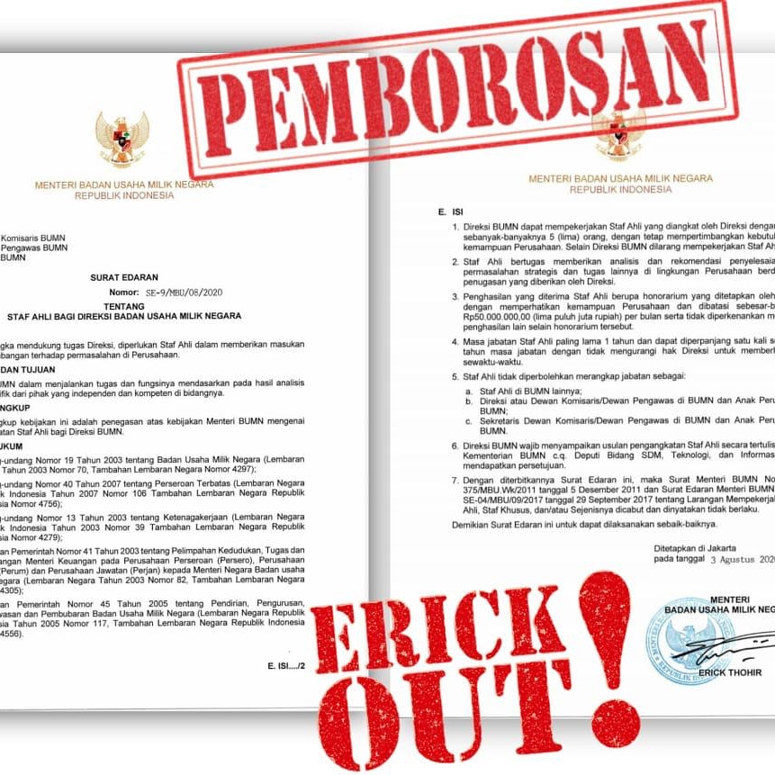 OncolR's tweet photo. Segera #erickout https://t.co/imiXVyTICV