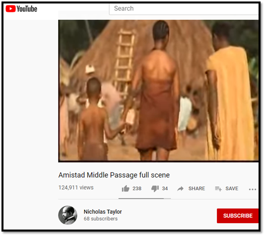 Video Suggestions from YouTube Lecture: 6Amistad Middle Passage full scene