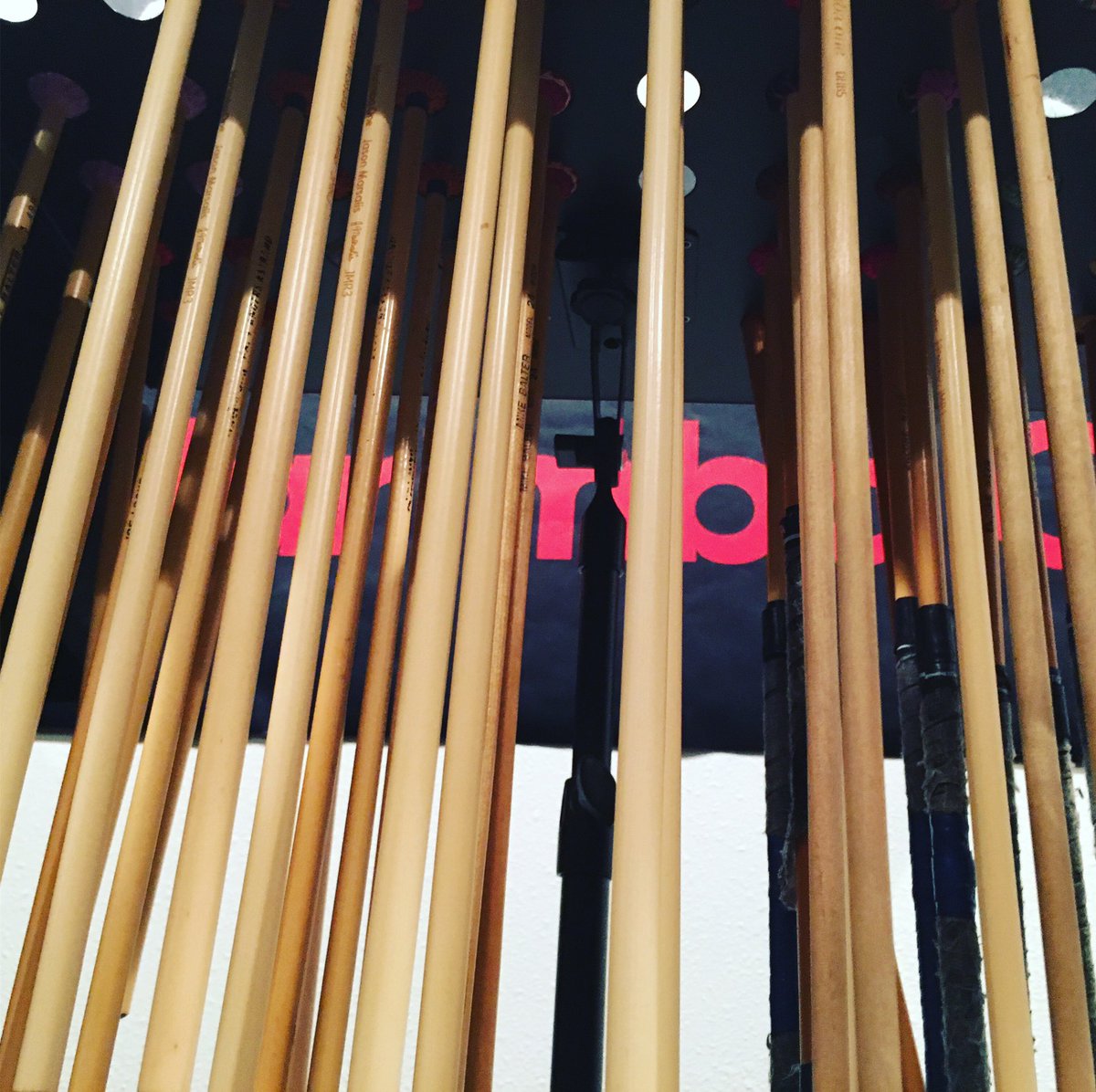 MikeNeumeyer's tweet photo. Sometimes you have to read between the lines.
@marimbaone
~^~
#Marimba #Mallets #Vibraphone #JasonMarsalis #Rattan #birch #m1mallets #marimbaone #marimbaonemallets #shafts #encoremallets #mikebaltermallets #malletstorage #malletpercussion https://t.co/riyzSPwTRj