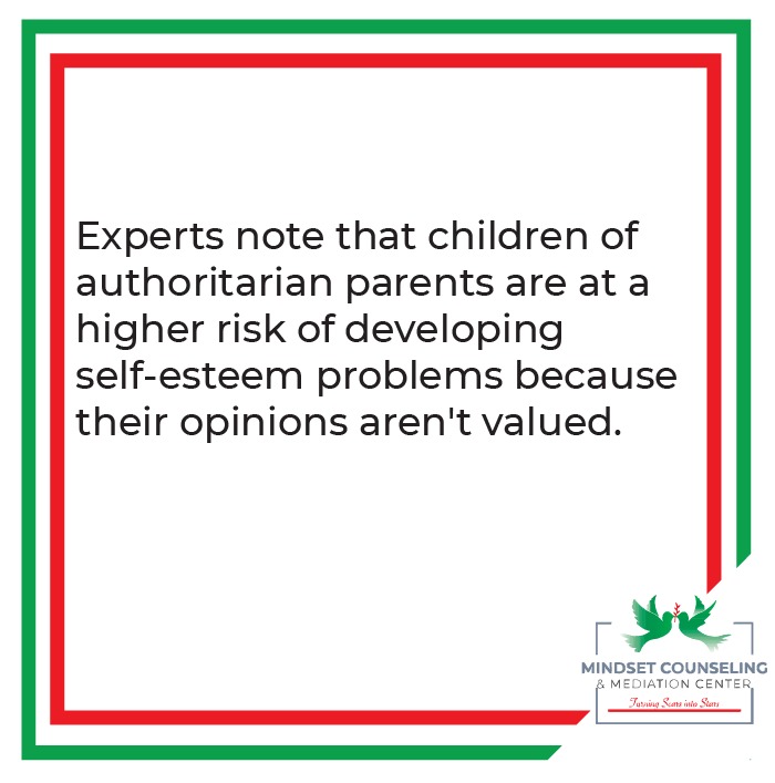 MindsetKE's tweet photo. Experts note that children of authoritarian parents are at a higher risk of developing self-esteem problems because their opinions aren't valued #parenting #parentingstyles https://t.co/zPvYdCpw7B