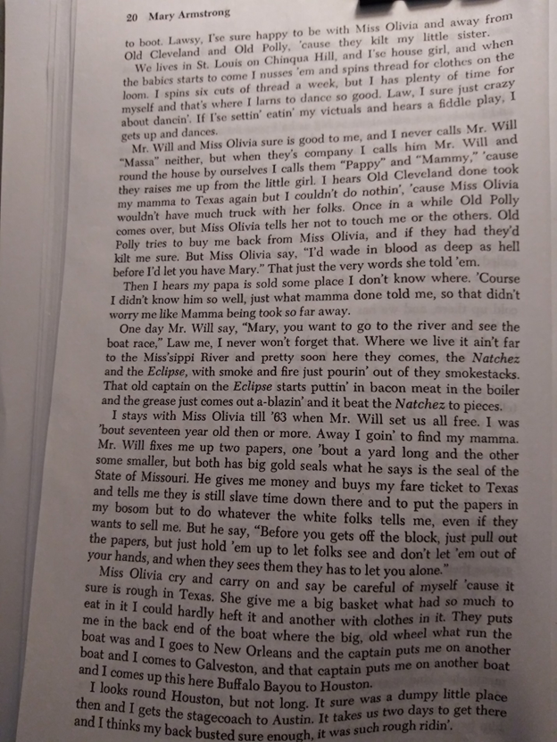 Thank you, Google for providing pages for this book for free. But no, I will not be posting the whole book on this thread. (Research purposes only)Story: 1 MARY ARMSTRONG