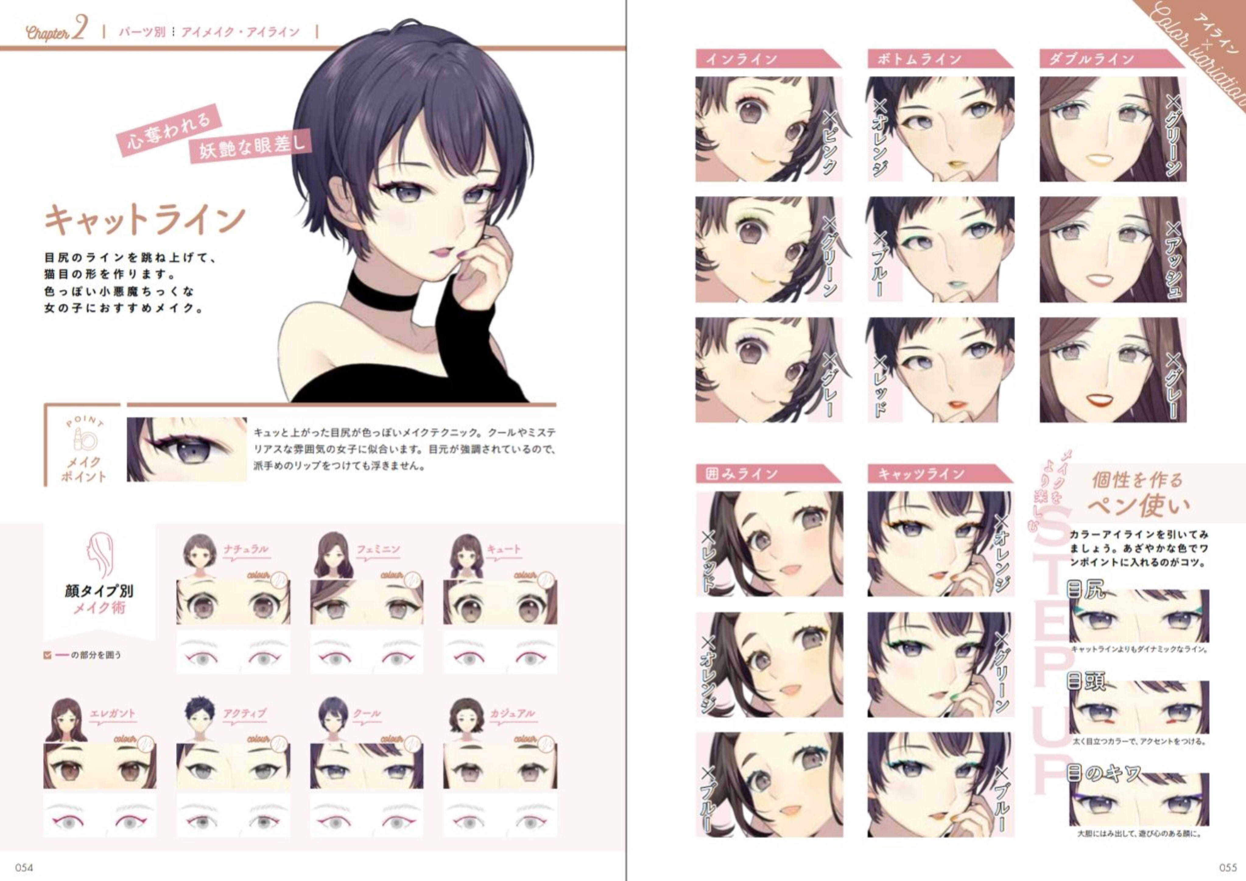 姐川 メイクで女の子キャラを描き分けるテクニック がたくさんの方に見ていただけているようで嬉しいです 描き分けだけでなく メイクのパターン集としてもご利用いただけます Twitter