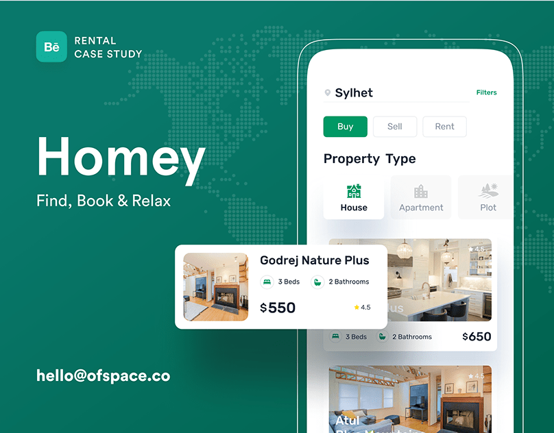 ofspaceagency's tweet photo. Homey | Find, Book &amp; Relax Case Study!
Project Enquires: hello@ofspace.co
https://t.co/tTMLClNWoZ

#design #ofspace #digital #agency #greatworkstation #propertytransfers #buying #selling #home #house #investmentproperty #realestateagent #realestateagents #management #consulting https://t.co/nlOpYmF0M3