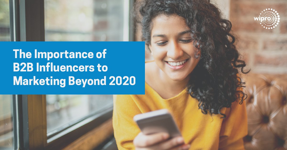 Wipro's tweet photo. Today many businesses are paying more attention to industry #influencers than #B2B marketing efforts. Learn how these influencers are shaping the economy and what the future holds: https://t.co/Mm6WqOHPeL @nimu9 

#InfluencerMarketing #COVID19 https://t.co/2LuS9fNwOA