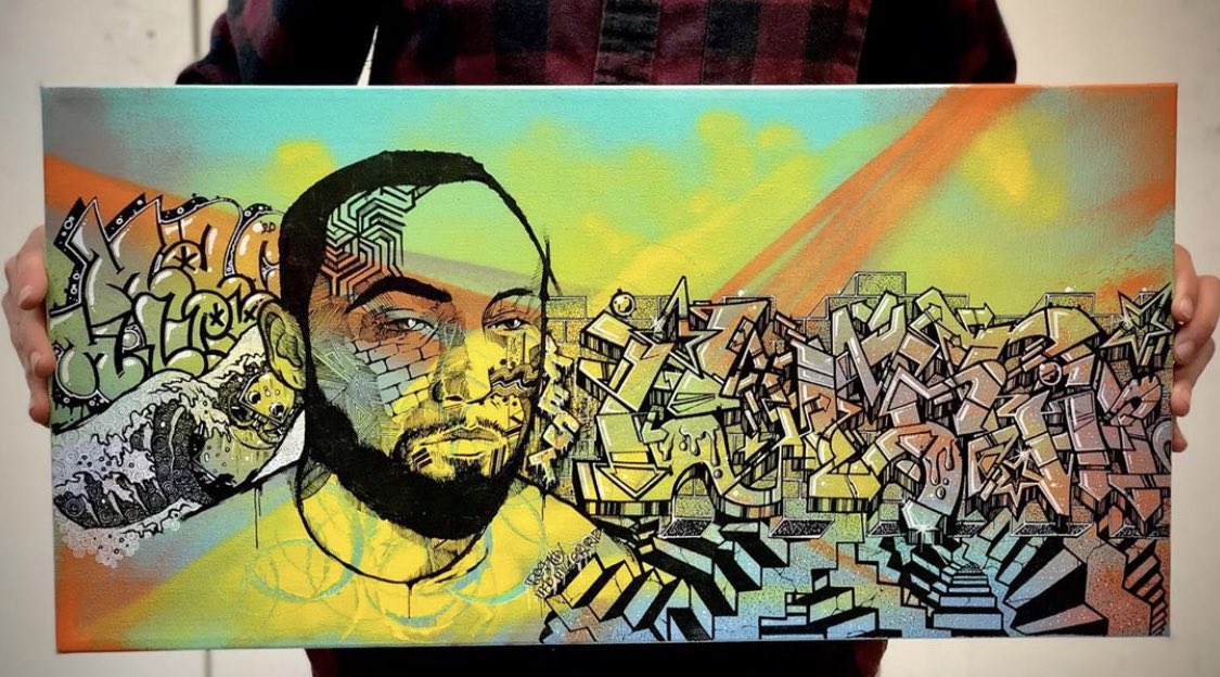 Noahswartz4's tweet photo. The potential music has to impact the listener is incredible. I can confidently say the music created by Mac Miller has had profound affects on my artwork and life and continues to do so. https://t.co/nzKDgp4mPC