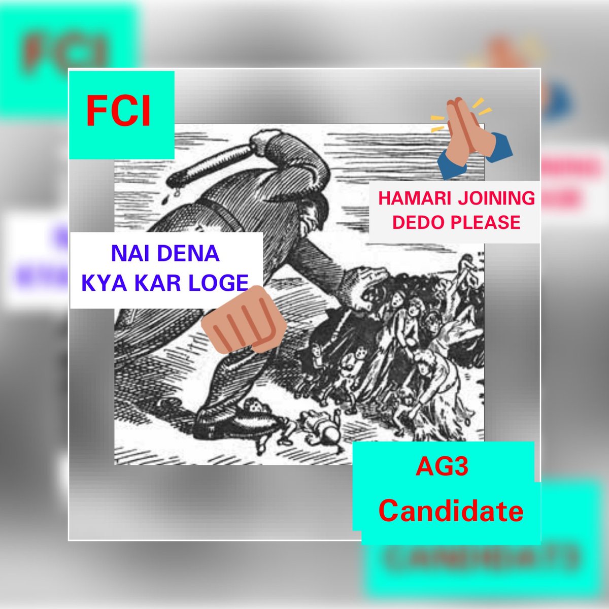SwatiSharma117's tweet photo. Wake up dear @FCI_India ...
"Get well soon" to the excuses of delaying process
@PMOIndia Help us..
#fci_justiceforewsobc
#speakup4fcijoining
#speakup4fcijoining
@PMOIndia
@irvpaswan
@FCI_India https://t.co/z4qz1QdlWb
