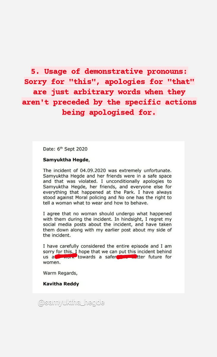 Being sympathetic when you're the perpetrator of trauma and not being specific
3/5