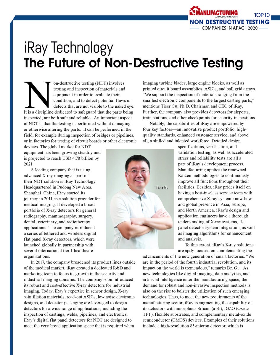 iRayChina's tweet photo. iRay Technology
The Future of Non-Destructive Testing
#APAC https://t.co/n0XRmQlSmR