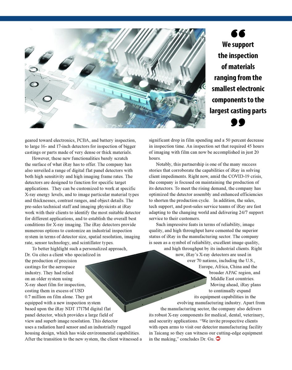iRayChina's tweet photo. iRay Technology
The Future of Non-Destructive Testing
#APAC https://t.co/n0XRmQlSmR