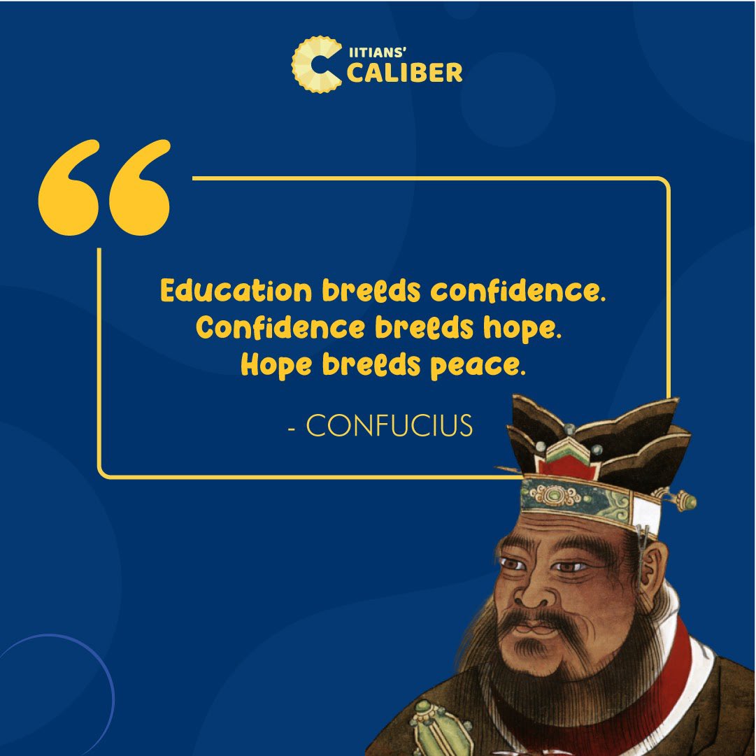 Crypto_Dragon67's tweet photo. At IITians Caliber we understand the importance of quality education, just as Confucius did 2000 years ago!
#iitianscaliber #mondaymotivation #quoteoftheday #inspiration #studyfun #wisdom #studymotivation #peace #elearning #confucius #motivation #startup #confuciusquotes https://t.co/RGoVXcR4H4