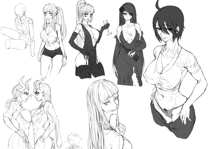 Have some waifus

and some leg studies ?

#legs 
