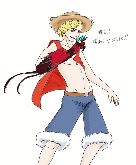 #仮面ライダーオーズ

ほんとうにごめんなさい。(過去絵)
でも麦わらのアンクは可愛いと思うの。。。。 
