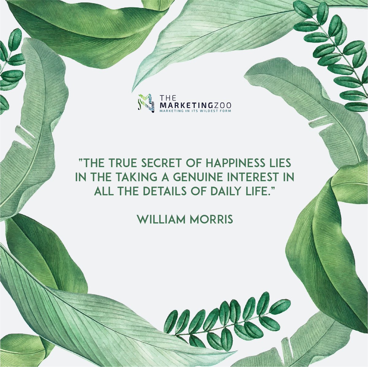 TheMarketingZoo's tweet photo. It’s amazing how many beautiful little things there can be in an ordinary day. Stop for a moment and appreciate those millions of tiny things!
#stopandsee #havecourage #beautifulday #themarketingzoo #williammorris https://t.co/ElKmCobvHP