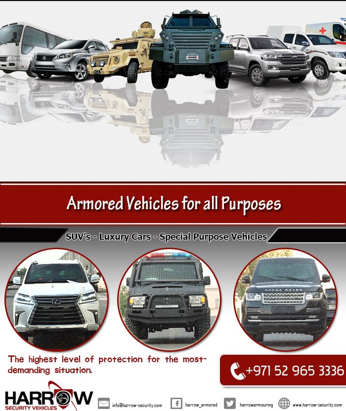 harrow_armored's tweet photo. Armored Vehicles for all purposes.
#ArmoredVehicles
#HarrowSecurityVehicles
https://t.co/SibX3AFjaY https://t.co/cnTCLbUQxz