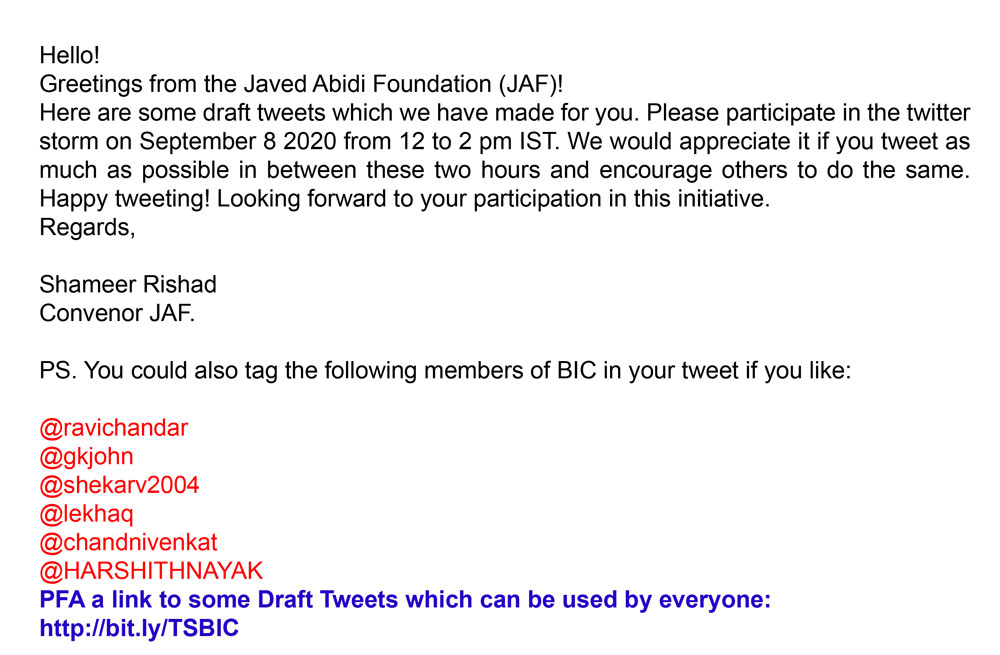 Siddharth00969's tweet image. PFA a link to some Draft Tweets which can be used by everyone: 
bit.ly/TSBIC
.
#MakeBICaccessible
 #signlanguageinterpretation