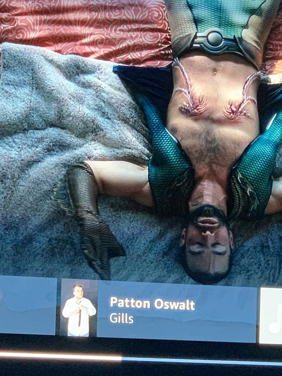 Me: “that’s <a href="/pattonoswalt/">Patton Oswalt</a> .
Wife: “really?”
Me: “who else would you cast in a mushroom induced journey of self-exploration?”