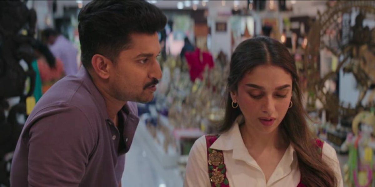 LeshCall's tweet photo. @aditiraohydari Garu  @NameisNani Annaya ❤️ 
Movie lo 😍🙏🔥Matalu Ravu ✌🔥🎉 https://t.co/SG3dP1kzRo