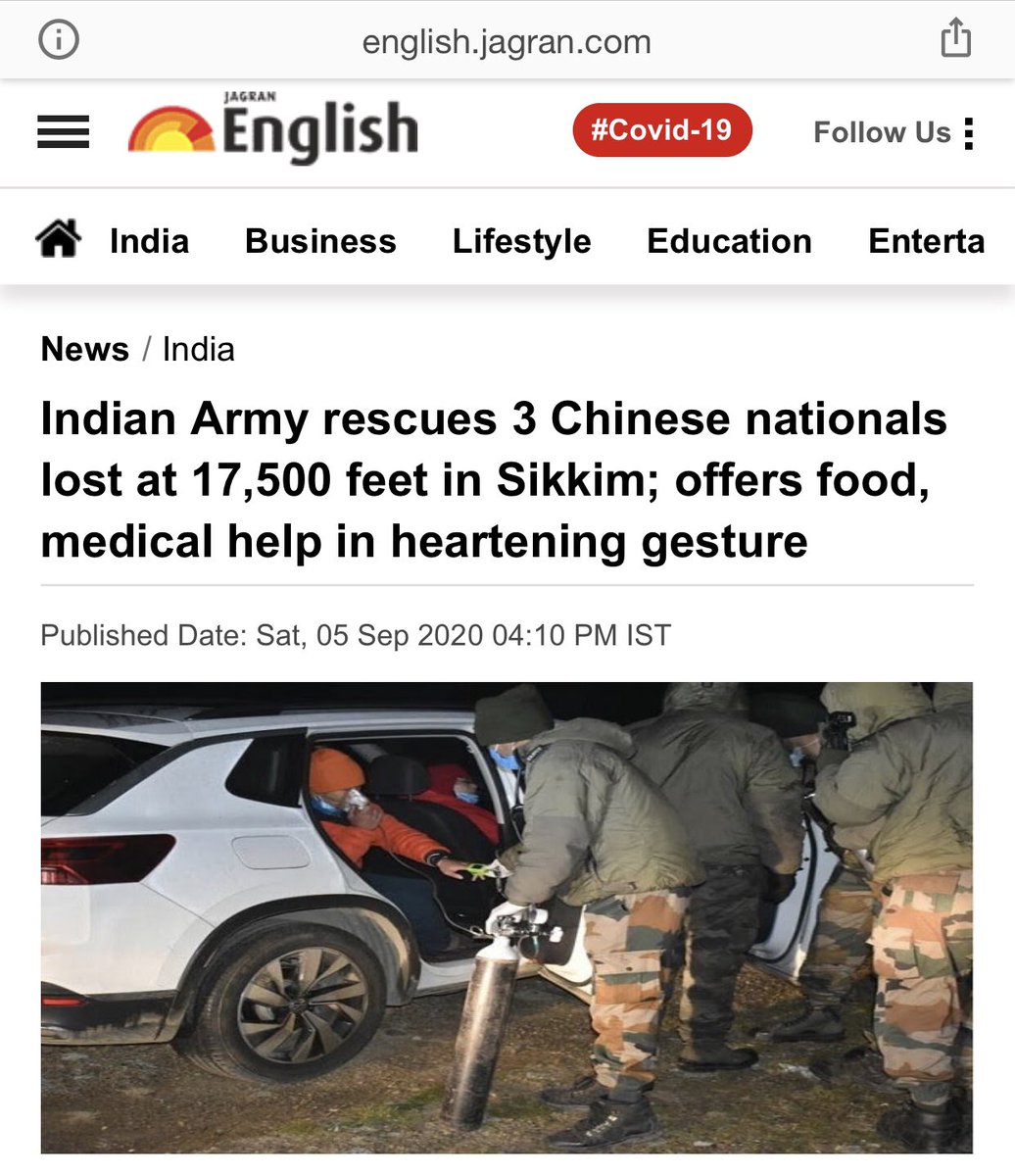 LicypriyaK's tweet photo. Sad to hear 5 Arunachali brothers abducted by Chinese PLA few days back. Govt is trying their best to bring them back to India.

This is the difference between India 🇮🇳 &amp; China 🇨🇳 .

Chinese Armies ⤵️    Indian Armies ⤵️ https://t.co/bjuMp0LOBn