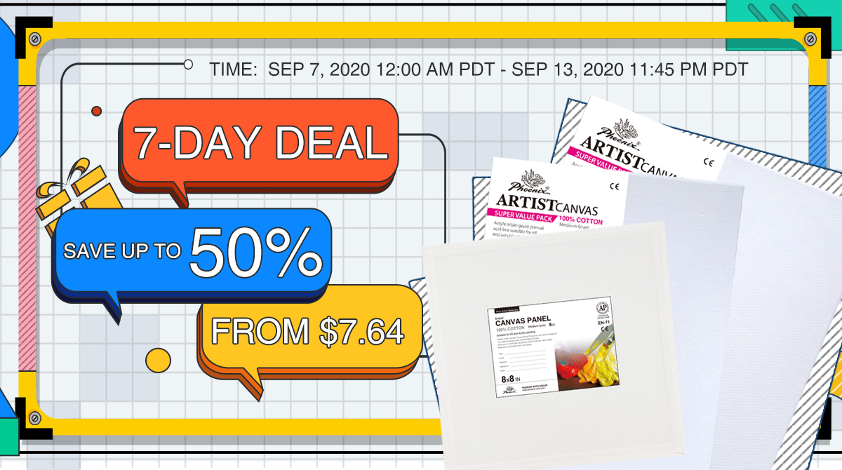 Phoenix_arts_us's tweet photo. 7-Day Deal coming up on Amazon. 
Order Canvas boards for painting from us and get up tp 50% discount. 
Check it out: https://t.co/KpnayY6THP
https://t.co/QMVWTAp32A https://t.co/S3PntnuiZH