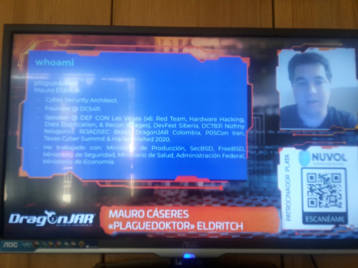 CIDsecureLoja's tweet photo. #DragonJARCON un último día con excelentes conferencias @DragonJARCon deseando estar presente el próximo de forma presencial, felicitaciones a todos los organizadores @DragonJAR #Seguridad 👏👏👏 https://t.co/FNwxALkwSM