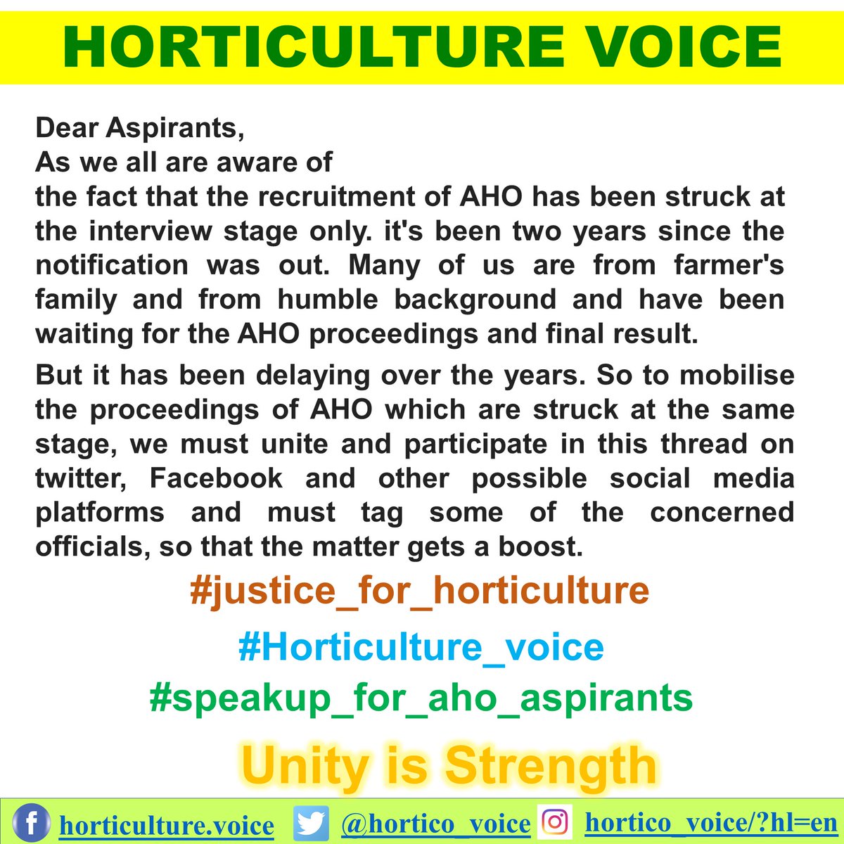 #justice_for_horticulture
#Horticulture_voice
#speakup_for_aho_aspirants