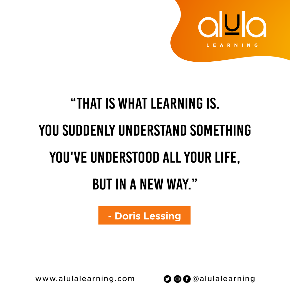 AlulaLearning's tweet photo. Learning is dynamic; never stop learning.
Happy New Week.

#MondayMotivation#MotivationMonday #MotivationalQuotes #learning #alulalearning #quoteoftheday #QOTD https://t.co/dD1JFPjGT6