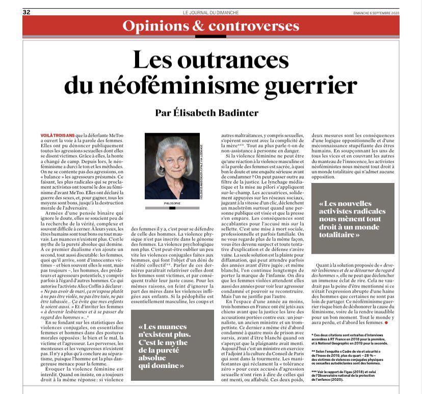 Jerome Godefroy Elisabeth Badinter Clot Le Faux Debat Lance Avec Furie Par Alicecoffin Et Ses Comparses Via Lejdd