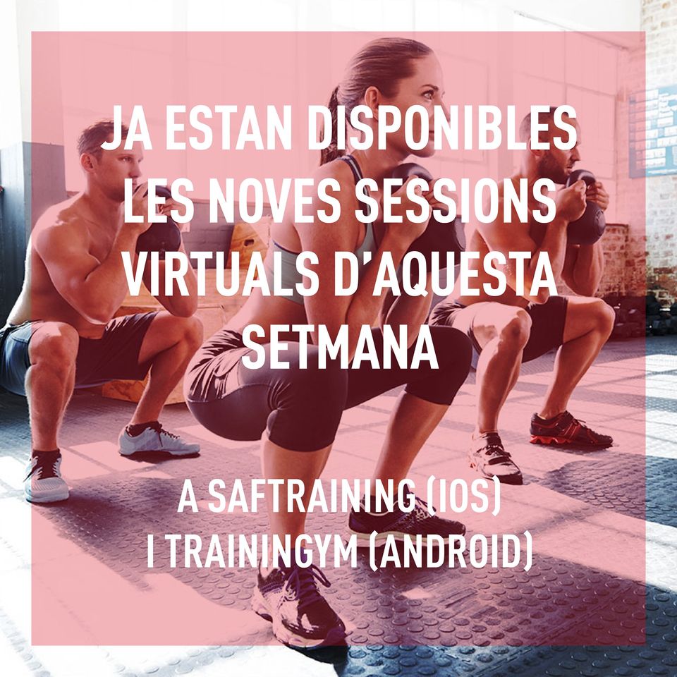 saf_uab's tweet photo. HOLA, HOLA, RUTINA! 😉✋
🔴 Perquè hi ha coses que mai canvien: disponibles les noves sessions virtuals d'aquesta setmana a l’app #SAFTraining i #Trainingym EN EXCLUSIVA🔥 per a persones abonades!
Tens un total de 9⃣ SESSIONS NOVES! 🤩🤩🤩
👉 https://t.co/v8yY8QyIQr https://t.co/AMIESRebDd
