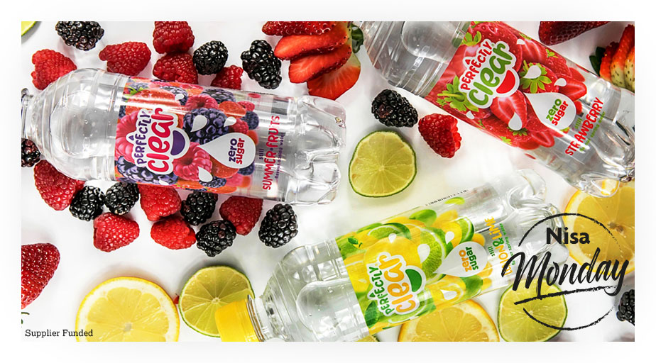NisaLocally's tweet photo. WIN with Perfectly Clear Water this #NisaMonday! 🍓 RT+FOLLOW for your chance to WIN a case of Perfectly Clear Zero Sugar Flavoured Water - perfect for the Kids going back to school! Which flavour is their fave? 🍋 🍇 

T&amp;Cs: https://t.co/v7OUyT2qIG
Closing date: 13th August 2020 https://t.co/PAhaqFfnZg
