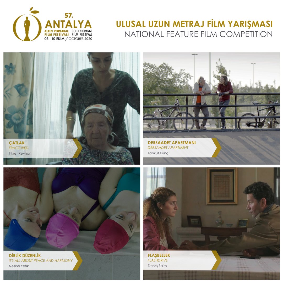 AntalyaFF's tweet photo. 57. Antalya #AltınPortakal Film Festivali’nin Ulusal Uzun Metraj Film Yarışması’nda yer alacak filmler belli oldu! Yarışmada bu yıl 47 başvuru arasından seçilen 12 film yer alacak. @ANTALYABB https://t.co/MAWTPfCTCq