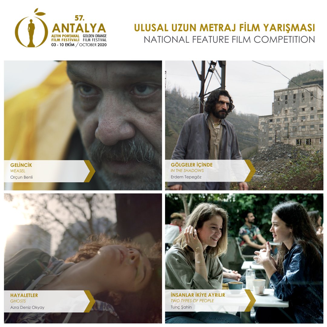 AntalyaFF's tweet photo. 57. Antalya #AltınPortakal Film Festivali’nin Ulusal Uzun Metraj Film Yarışması’nda yer alacak filmler belli oldu! Yarışmada bu yıl 47 başvuru arasından seçilen 12 film yer alacak. @ANTALYABB https://t.co/MAWTPfCTCq