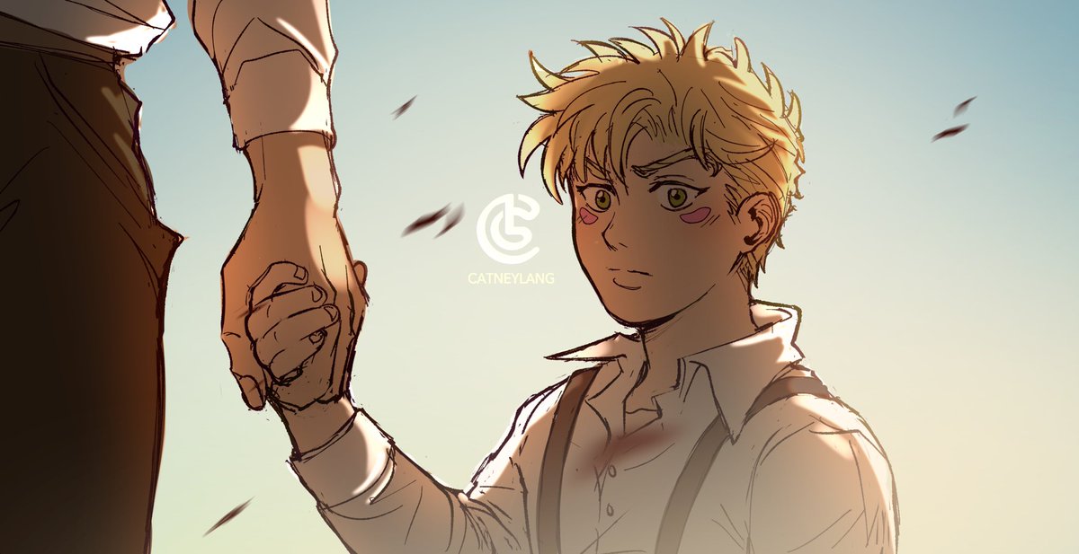 catneychu's tweet photo. "Jojo, meet Caesar Zeppeli. His grandfather was close to both grandfather jonathan and uncle speedwagon." 🕊 https://t.co/e0bII2iSDg