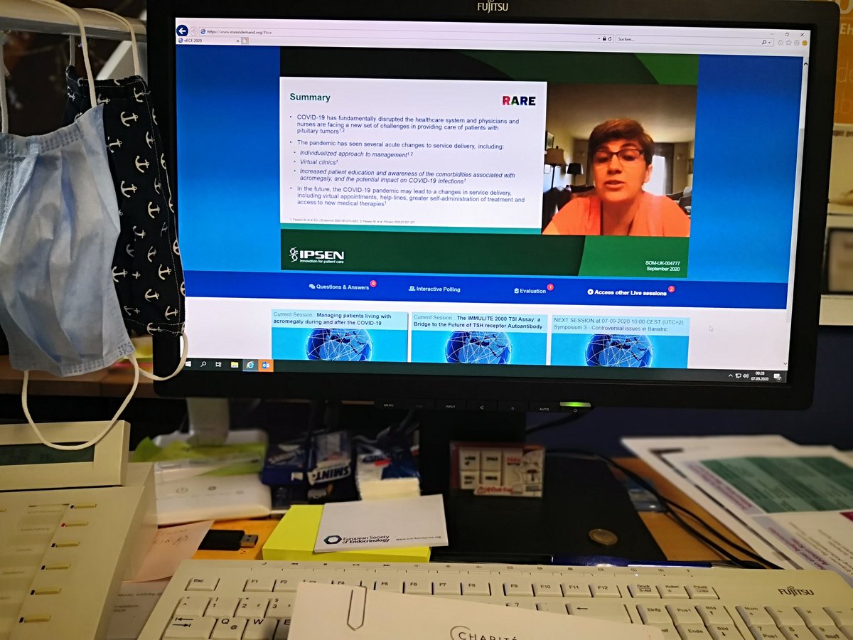 KathrinZopf's tweet photo. Guter Start in die neue Woche mit dem #eECE2020. Prof. Maria Fleseriu und Dr. Sofia Llahana (Nurse practitioner) zum Management von Patienten mit #Acromegaly während und nach der COVID-19 Pandemie. #endocrinenurses #YearoftheNurseandMidwife https://t.co/vBtwJTcbfA