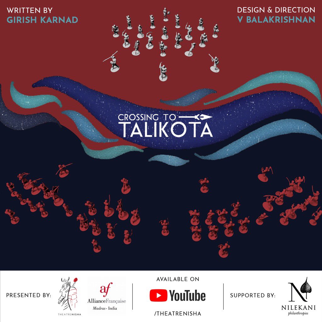 TheatreNisha's tweet photo. And it's here!
Watch Crossing to Talikota by clicking on the link below! @AFMadras 
https://t.co/Cm36qrzBrf

#excitement #cannotbecontained #worldwidedigitalpremiere #theatreforall #youtube #watchnow #likesharesubscribe #crossingtotalikota #girishkarnad #theatrepatrons https://t.co/954ggMRB9g
