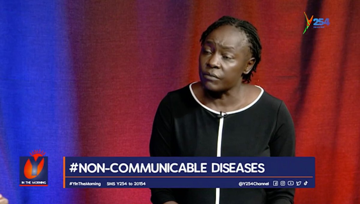 Y254Channel's tweet photo. #MondayHealth: we are focusing on Global week for Action on NCD's. What is the call for action in this year's Global Week for NCD'S? Who can participate in the call for Action? our guest is
Dr. Mary Amuyunzu-Nyamongo
Secretary, NCD Alliance Kenya
@MuraniHillary
#YInTheMorning https://t.co/nV3WZJMRHm