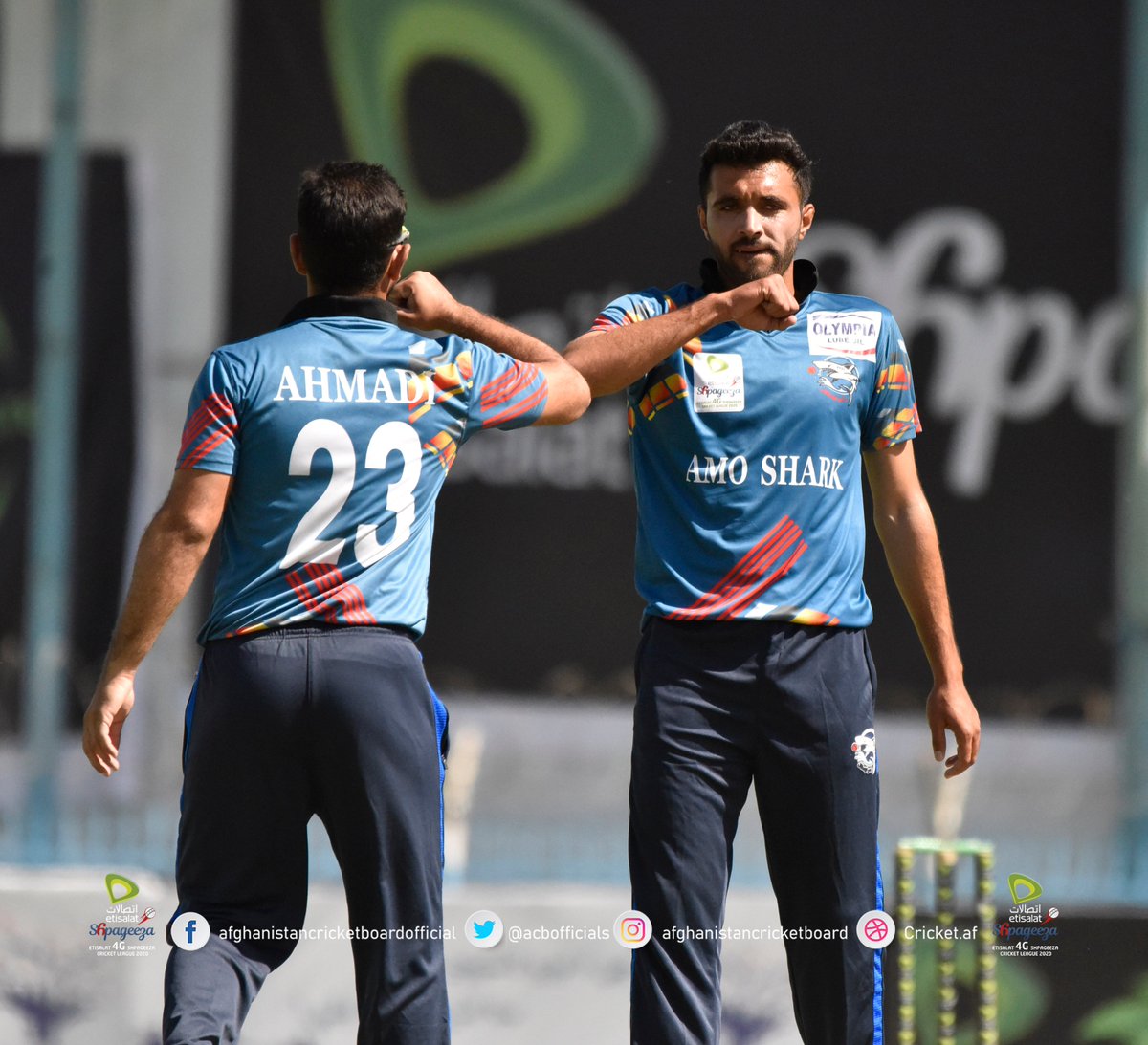 ACBofficials's tweet photo. #Match2 Innings break:
ACTU Speenghar Tigers: 150/6 (20)
Target: 151
🏏Zubaid Akbari 51 (37)
🏏Nasir Khan 38 (34)
Naveed Ahmadzai Amo Sharks:
-Abdul Wasi 30/2 (4)
-Nasratullah 15/1 (3)
#Etisalat4GSCL2020 #DaAtalanoLeague #ASvST https://t.co/9C2D6F1sW0