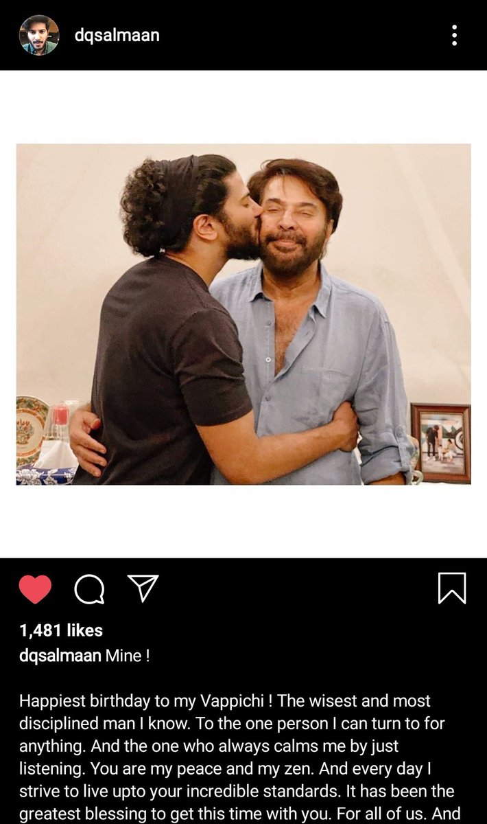 DulquerTrends_'s tweet photo. Wishes from @dulQuer 😍

#HappyBirthdayMammukka https://t.co/jnbXzCuWqp