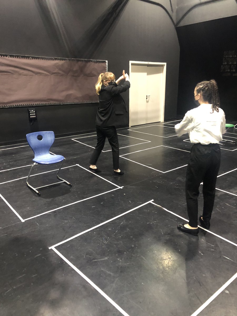 Arts_WEK's tweet photo. Loving our social distancing boxes for exploring spatial boundaries in performance! #WEKdrama #year12WEK #WEKcreativityHPL https://t.co/cjazXv7pQB
