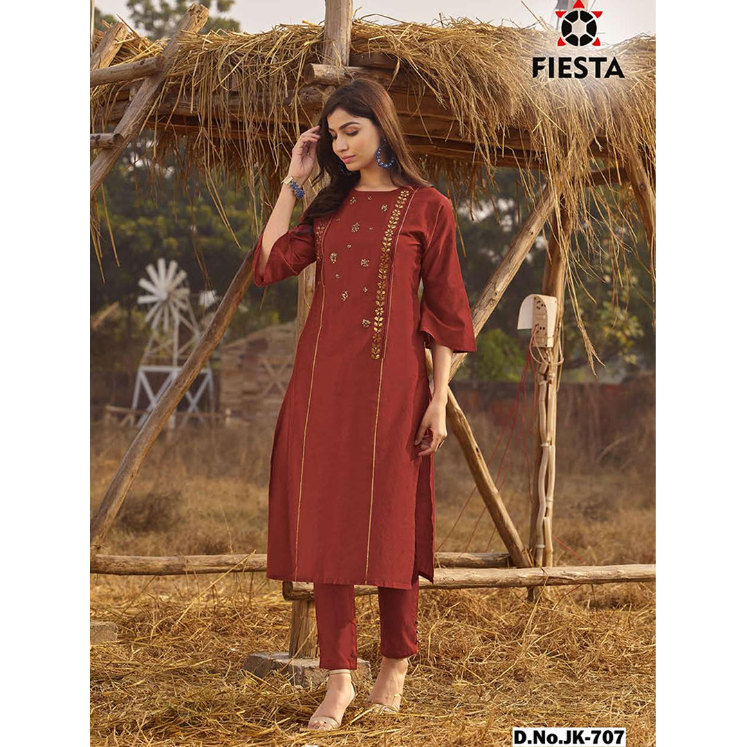 TextileNow's tweet photo. "Mahal" dresses are having delicate gota #embroidery with unique stitching techniques which makes a garment charismatic.
#textilenow #surattextile #kurtilover #kurtidesign #kurtiwholesale #readytowear #newcollection #bestqualityproduct #trendingsuit #plazzoset #kurtiwholesale https://t.co/TTwu1WmnA2
