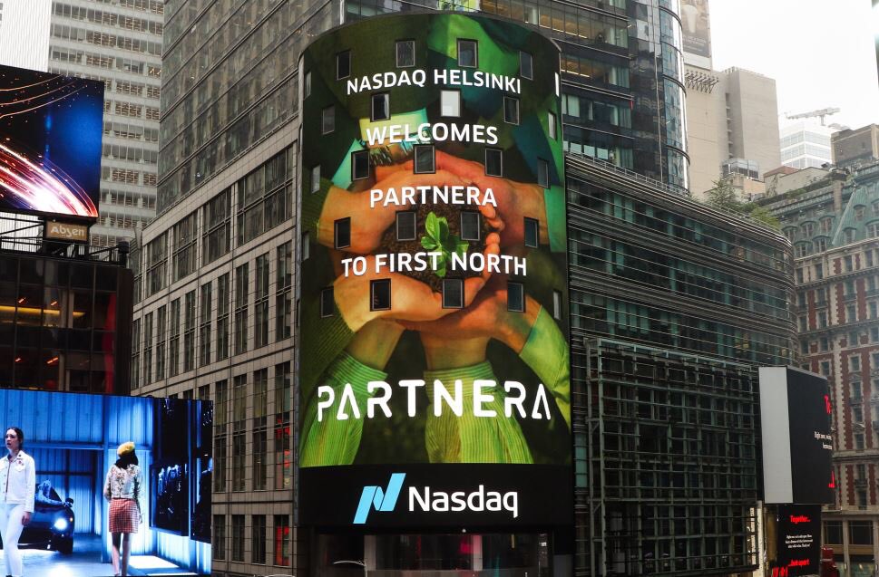 NasdaqHelsinki's tweet image. Nasdaq Helsinki welcomes Partnera Corporation (ticker: PARTNE1) to Nasdaq First North Growth Market! #Partnera
