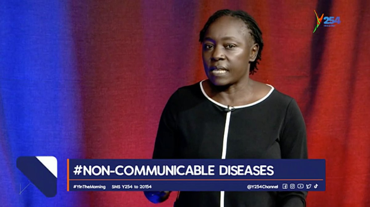 Y254Channel's tweet photo. #mondayhealth: The (WHO) reports that 1 in 4 deaths among adult women are caused by Non-Communicable Diseases (NCDs) such as heart disease, cancer and diabetes. Tobacco, a leading risk factor for NCDs is still widely used in Africa.
@MuraniHillary
#YInTheMorning https://t.co/jYQFV6mV1I