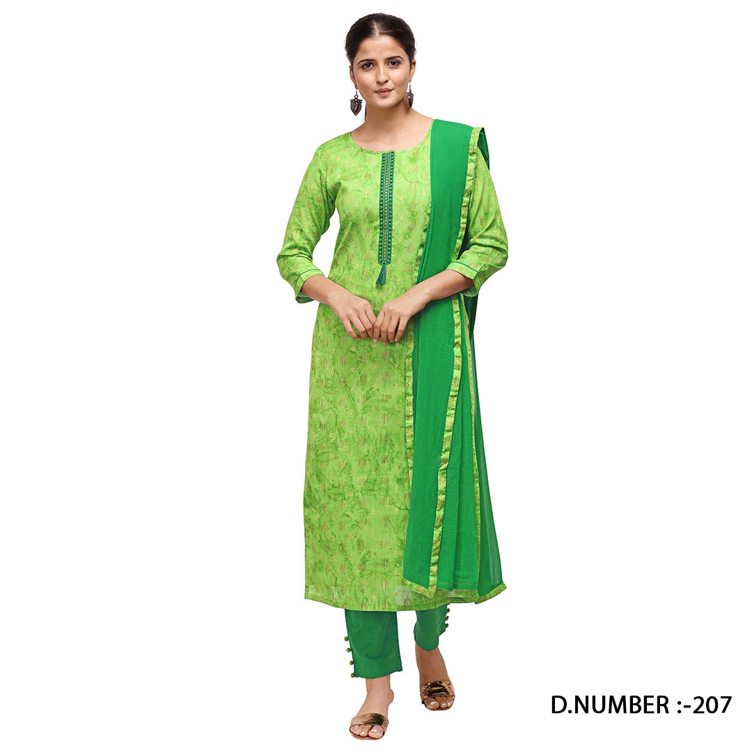 TextileNow's tweet photo. "Jacquard butti" #collection is with cotton-weaving jacquard fabric's top which is enhanced with insubstantial Resham and stonework. 
#textilenow #surattextiles #wardrobeessentials #occassionwear #desinerdress #suitslove #ethicwear #indianstyledresses #indiantraditionalwear https://t.co/TeDRbsJ6nm
